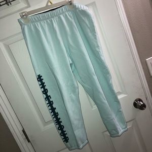 Under Armour Women’s Fleece Capri Pants Baby Blue